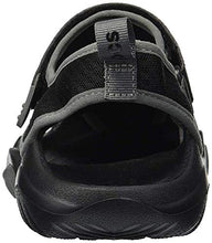 Load image into Gallery viewer, crocs Men's Swiftwater Mesh Deck Sandal Sport, Black, 12 M US
