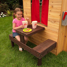 Load image into Gallery viewer, KidKraft Modern Outdoor Wooden Playhouse with Picnic Table, Mailbox and Outdoor Grill, Gift for Ages 3+
