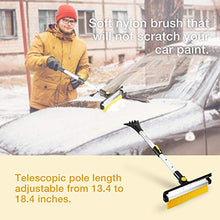 Load image into Gallery viewer, ISILER Extendable 4 in 1 Snow Removal Kit with Snow Shovel, Ice Scraper, Snow Brush and Squeegee for Cars Trucks
