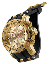 Load image into Gallery viewer, Invicta Men's 17884 Pro Diver 18k Gold Ion-Plated Stainless Steel Chronograph Watch
