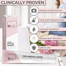 Load image into Gallery viewer, Scarbandit Medical Grade Silicone Scar Gel - Advanced Reducer for C-Section and Stretch Marks, Surgical, Acne Scars, Burn Wound - No Odor, Clear Spot Remover for the Face and Body - 25g, 0.88oz.
