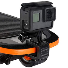 Load image into Gallery viewer, Camera Bike Surfboard Skateboard Mount, iKNOWTECH Lightweight Aluminium Alloy Skateboard Mount Holder for Gopro Hero 6 5 4 Multifuctional Stand Clip for Go Pro Xiaomi YI 4K Sjcam Camera Accessories
