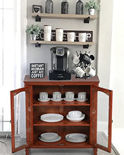 Load image into Gallery viewer, MAISON ARTS Buffet &amp; Sideboard Kitchen Storage Cabinet w/Adjustable Shelves Buffet Cabinet w/Glass Doors China Cabinet for Kitchen Dining Room Living Room, Embossed Frame
