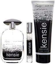 Load image into Gallery viewer, Kensie Fragrance for Her Eau De Parfum 3.4 FL. Oz, Eau De Parfum 0.3 FL. Oz, and Body Lotion 6.8 Oz
