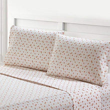 Load image into Gallery viewer, Amrapur Microfiber Sheet Set | Luxuriously Soft 100% Microfiber Rose Printed Bed Sheet Set with Deep Pocket Fitted Sheet, Flat Sheet and 2 Pillowcases , 4 Piece Set, Queen
