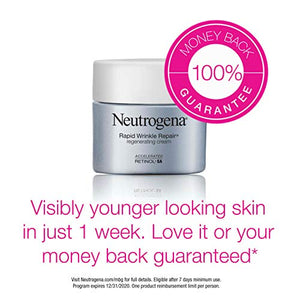 Neutrogena Rapid Wrinkle Repair Retinol Regenerating Anti-Aging Face Cream & Hyaluronic Acid; Anti-Wrinkle Retinol Moisturizer & Neck Cream, with Hyaluronic Acid & Retinol, 1.7 oz