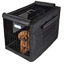 Load image into Gallery viewer, Petsfit 30" Dog Crate Cover, for 3000 Wire Crate, Black Only One Door(Two Window), Gray Has Two Doors
