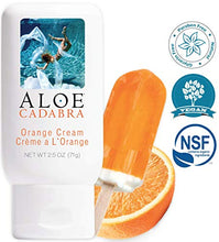 Load image into Gallery viewer, Aloe Cadabra Flavored Personal Lubricant &amp; Moisturizer for Anal, Sex, Oral, Women, Men &amp; Couple, 2.5 Ounce, Orange Cream
