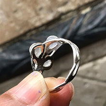 Load image into Gallery viewer, Natural Rainbow Moonstone 925 Solid Sterling Silver Ring Size 5.75, 6, 8, 8.75, 9
