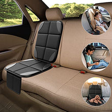 Load image into Gallery viewer, Car Seat Protector, MHO+All 2 Pack Auto Car Seat Protectors for Child Baby Car Seats - Large CarSeat Sit Savers Mat with Waterproof 600D Fabric &amp; 2 Storage Pockets, Crash Test Approved
