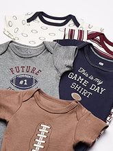 Load image into Gallery viewer, Hudson Baby Unisex Cotton Bodysuits, Football, 0-3 Months
