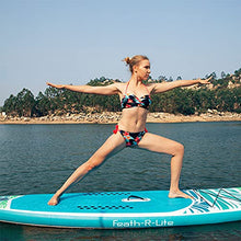 Load image into Gallery viewer, FEATH-R-LITE Inflatable Stand Up Paddle Board 10&#39;5&#39;&#39;x33&#39;&#39;x6&#39;&#39; Ultra-Light (18.9lbs) ISUP with Paddleboard Accessories,Fins,Adjustable Paddle, Pump,Backpack, Leash, Waterproof Phone Bag
