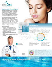 Load image into Gallery viewer, Glycolic Acid 20% Resurfacing Pads for Face &amp; Body with Vitamins B5, C &amp; E, Green Tea, Calendula, Allantoin - Exfoliates Surface Skin and Reduces Fine Lines and Wrinkles - Peel Pads
