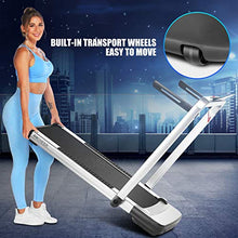 Load image into Gallery viewer, ANCHEER Treadmill, 2 in 1 Folding Treadmill with Remote Control and Bluetooth Speaker, 2.25HP Under Desk Electric Treadmil Machine for Exercise,Installation-Free
