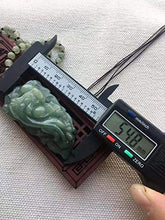 Load image into Gallery viewer, Natural Hand Carving Emerald handmade Men Women Green jade Pendant Necklace jade gift Jadite
