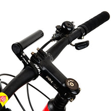 Load image into Gallery viewer, Vinqliq Bike Cycling Lightweight Carbon Fiber Handlebar Extender Extension Lamp Holder Mount with Aluminum Alloy Bracket for Bike Mounts, GPS Units, Headlights, Cameras or Smartphone Cases (Black)
