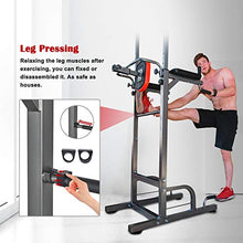 Load image into Gallery viewer, RELIFE REBUILD YOUR LIFE Power Tower Workout Dip Station for Home Gym Strength Training Fitness Equipment Newer Version
