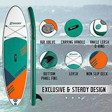 Load image into Gallery viewer, EGGORY Inflatable Stand Up Paddle Board,10'6"x 32"x 6" | SUP Surfboard with Premium SUP Accessories &amp; Backpack, Adj Paddle, Pump, Leash, Valve Adjuster | Youth &amp; Adult Surfing Boat
