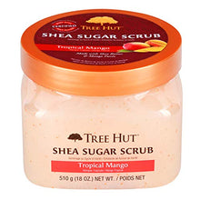 Load image into Gallery viewer, Tree Hut Shea Sugar Scrub Tropical Mango, 18oz, Ultra Hydrating and Exfoliating Scrub for Nourishing Essential Body Care
