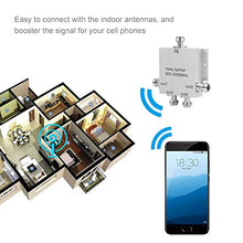 Load image into Gallery viewer, Bewinner 4-Way Power Splitter 800-2500MHz N Type Mobile Cell Phone Power Splitter Signal Repeater Amp Power Divider Connect with 4 Indoor Antennas, Low Noise &amp; High Performance
