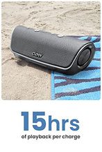 Load image into Gallery viewer, Cleer Audio Stage Smart Bluetooth Speaker - IPX7 Waterproof, Built-in Alexa, Stereo Pairing Capabilities, with Digital Amplifier, Dual 48mm Drivers, and Passive Radiators for Powerful Music and Sound
