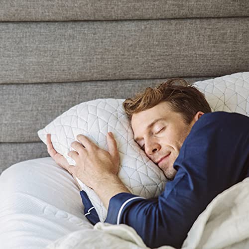 Load image into Gallery viewer, Coop Home Goods - Premium Adjustable Loft Pillow - Cross-Cut Memory Foam Fill - Lulltra Washable Cover from Bamboo Derived Rayon - CertiPUR-US/GREENGUARD Gold Certified - Queen
