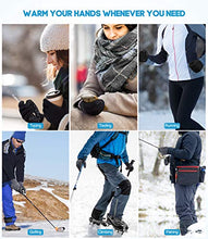 Load image into Gallery viewer, Winter Warm Touchscreen Gloves for Women Men - Triangle Anti-Slip Silicone Gel, Knit Thermal Soft Lining &amp; Elastic Cuff, Driving Motorcycle Cycling Bike Sports Texting Gloves(One-Size, Black)
