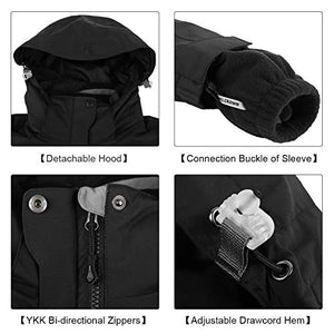 CAMEL CROWN Women's Waterproof Ski Jacket 3-in-1 Winter Coat Windbreaker Fleece Inner for Snow Rain Hiking Outdoor