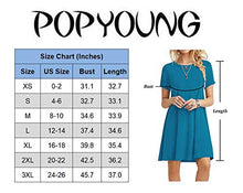 Load image into Gallery viewer, POPYOUNG Women's 2022 Summer Casual Tshirt Dresses X-Large, Floral Mixed Blue
