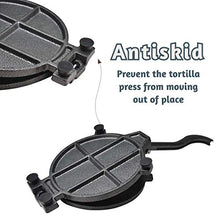 Load image into Gallery viewer, ARC USA, 0027, 10 inch Cast Iron Tortilla Press, Press surface diameter, Heavy Duty, Even Pressing - Black (10 4/10&quot;)
