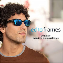 Load image into Gallery viewer, Echo Frames (2nd Gen) | Smart audio sunglasses with Alexa | Classic Black with new polarized blue mirror sunglass lenses
