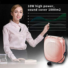 Load image into Gallery viewer, Portable Voice Amplifier SHIDU Personal Speaker Microphone Headset Rechargeable Mini Pa System for Teachers Tour Guides Coaches Classroom Singing Yoga Fitness Instructors
