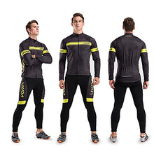 Load image into Gallery viewer, Lixada Men's Cycling Jersey Suit Winter Thermal Fleece Long Sleeve Mountain Bike Road Bicycle Shirt with 3D Tights Padded Pants
