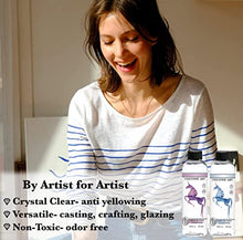 Load image into Gallery viewer, Unicone Art Epoxy Resin Kit, Crystal Clear, High Gloss, Odor Free, Premium Quality, Easy 1:1 Mixing, Jewelry Making, Casting Resin, Art Resin (32 oz. set)
