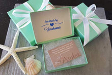 Load image into Gallery viewer, Handmade jewelry from Hawaii,"long teardrop" Turquoise Bay blue sea glass earrings,"December Birthstone", (Hawaii Gift Wrapped, Customizable Gift Message)
