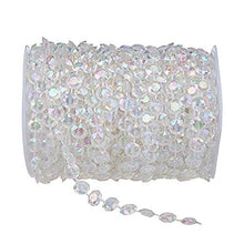 Load image into Gallery viewer, 99FT(30M) Acrylic Diamond Garland Strands Crystal Beads Curtain Wedding DIY Party Decor
