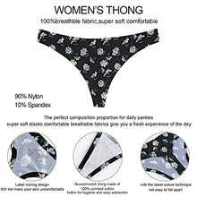 Load image into Gallery viewer, Thong underwear for women,No Show Breathable Cotton Womens Thongs Underwear Seamless Thongs for Women Pack (Multicoloured E-10pack, Medium)

