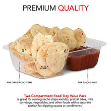 Load image into Gallery viewer, 12oz Plastic Nacho Trays (100 Pack) Small Disposable Tray for Nachos &amp; Cheese Dip, Concession Stand Supplies, Movie Night Snacks for Kids, Carnival Party Decorations, Food Boats, Snack Containers…
