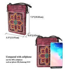 Load image into Gallery viewer, Small Crossbody Purse For Women With Cell Phone Holder Faux Leather Shoulder Bag Back Pocket for Phone Light Weight Passport Mujer PH02-219CF
