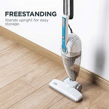 Load image into Gallery viewer, Black &amp; Decker BDST1609 3-in-1 Corded Lightweight Handheld Cleaner &amp; Stick Vacuum Cleaner, White with Aqua Blue
