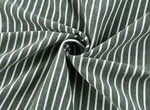 Load image into Gallery viewer, MEROKEETY Women's 3/4 Balloon Sleeve Striped High Waist T Shirt Midi Dress with Pockets
