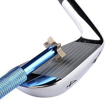 Load image into Gallery viewer, HIFROM Groove Sharpener with 6 Heads - Golf Club Groove Sharpener Re-Grooving Tool and Cleaner for All Irons Pitching Sand Lob Gap and Approach Wedges and Utility Clubs Blue Color
