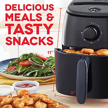 Load image into Gallery viewer, DASH Tasti-Crisp™ Electric Air Fryer Oven Cooker with Temperature Control, Non-Stick Fry Basket, Recipe Guide + Auto Shut Off Feature, 1000-Watt, 2.6Qt, Black
