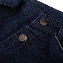 Load image into Gallery viewer, Fashion Women Ladys High Waisted Lacing Stretch Wide Leg Jeans Bell Denim Pants Blue
