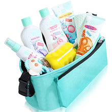 Load image into Gallery viewer, HAPPY BUM Baby Bath Gift Set Baby Set Newborn Gift Included Baby Wash, Bubble Bath, Diaper Rash Cream, Baby Lotion, Oil, Bottle Brush, Towel, Bib, Rattle Toy and Stroller Organizer, 10 Items
