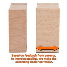 Load image into Gallery viewer, Orbrium Toys Multi-Level 110 Piece Wooden Train Bulk Track Expansion Pack with Stackable Track Riser Stabilizers Compatible with Thomas The Tank Engine Brio Chuggington Melissa &amp; Doug Imaginarium Set
