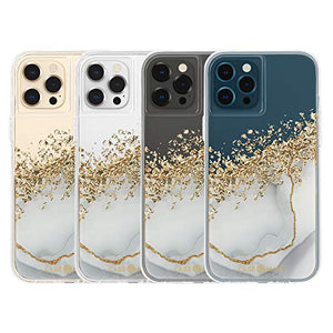 Case-Mate - Karat - Case for iPhone 12 and iPhone 12 Pro (5G) - Gold Foil Accents - 10 ft Drop Protection - 6.1 inch - Karat Marble