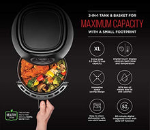 Load image into Gallery viewer, Chefman TurboFry 3.6 Quart Air Fryer Oven w/ Digital Touch Screen, Dishwasher Safe Flat Basket, Healthy Oil-Free Airfryer w/ 60 Minute Timer &amp; Auto Shutoff, BPA-Free, Matte Black, Cookbook Included
