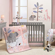 Load image into Gallery viewer, Lambs &amp; Ivy Jazzy Jungle Zebra White/Peach Nursery Lamp with Shade &amp; Bulb
