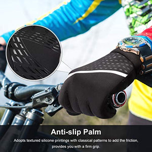 Touch Screen Gloves Anti-slip Running Cycling Gloves Sports Gloves Winter Gloves for Men Women…